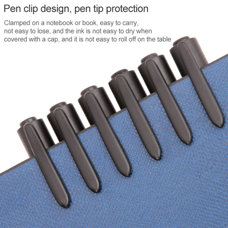 12 PCS Marker Pen Combo, Black Ink , No. 6824