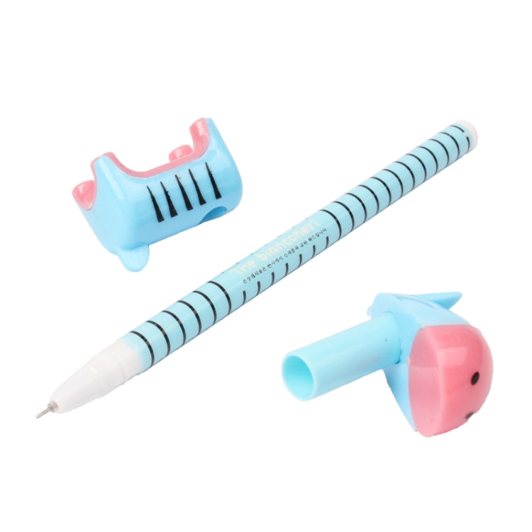 4 PCS Creative Donkey Style Gel Ink Pen & Pen Holder, Random Color Delivery