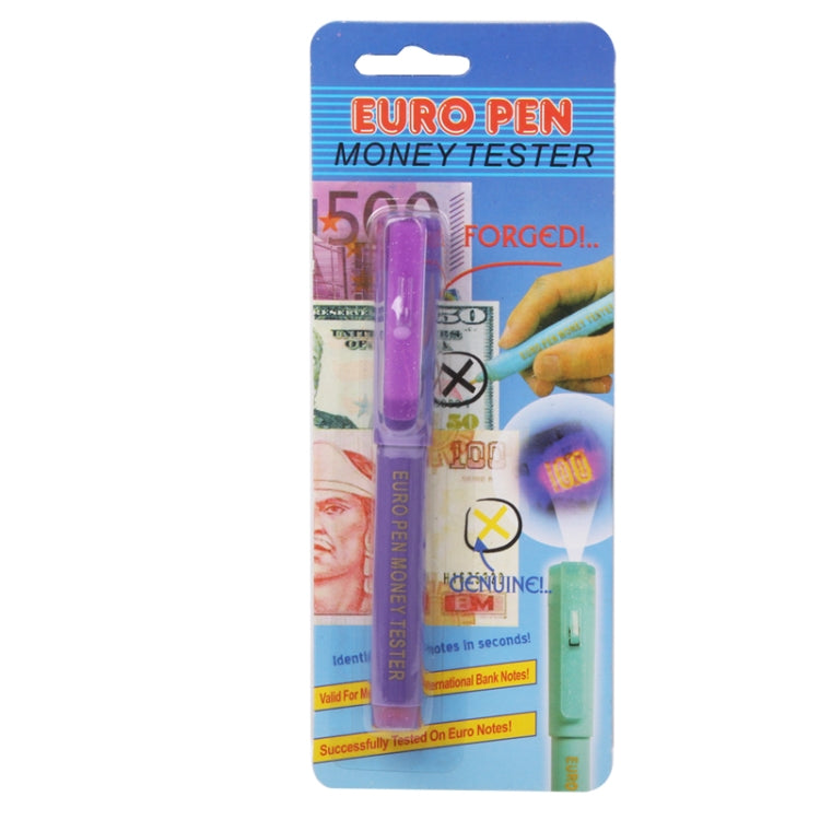 Money Bank Note Detector Pen UV Light Tester(Purple)