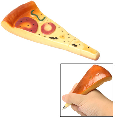Lifelike Pizza Shaped Style Ball Point Pen Magnetic Fridge Hanger