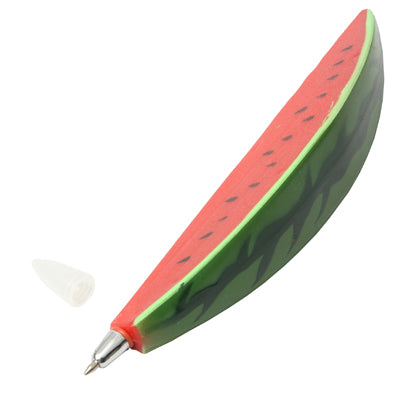 Lifelike Watermelon Shaped Style Ball Point Pen Magnetic Fridge Hanger