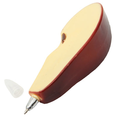 Lifelike Apple Shaped Style Ball Point Pen Magnetic Fridge Hanger