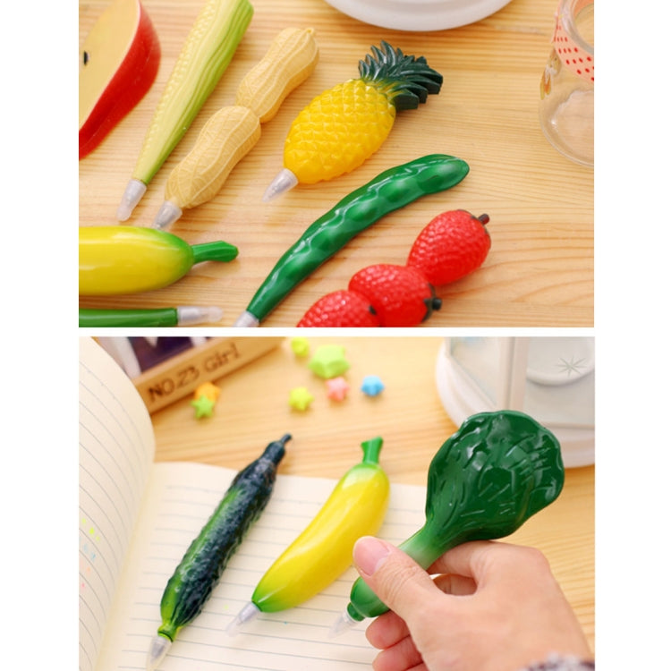 10 PCS Creative Cartoon Fruit Shaped Ballpoint Pen Refrigerator Magnets,  Random Style Delivery