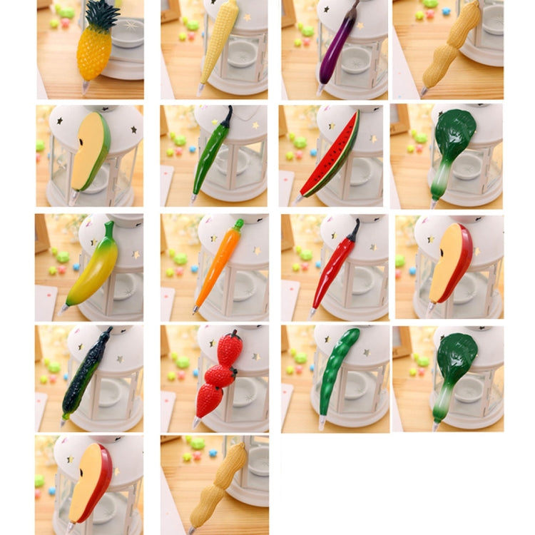 10 PCS Creative Cartoon Fruit Shaped Ballpoint Pen Refrigerator Magnets,  Random Style Delivery