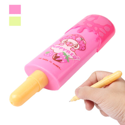 2 PCS Lifelike Ice-Lolly Shaped Style Ball Point Pen (Random Color Delivery)