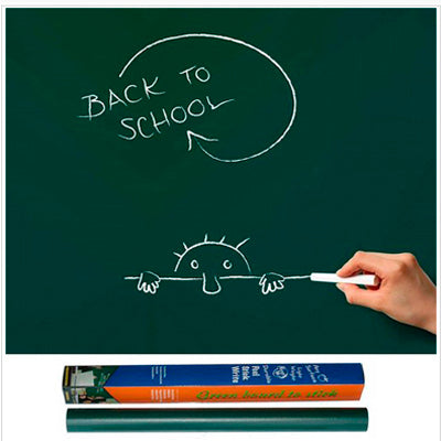Self-adhesive PVC Matte Blackboard Wallpaper / Graffiti Board Blackboard Wallpaper Wall Sticker(Green)