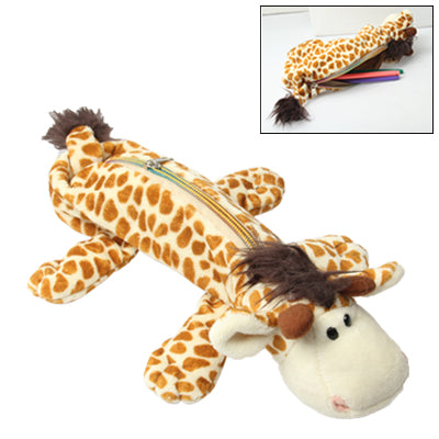 Cute Sika Deer Style Plush Doll Style Pen Pencil Bag