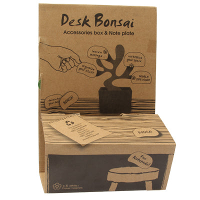 Desk Bonsai: Accessories Box & Note Plate
