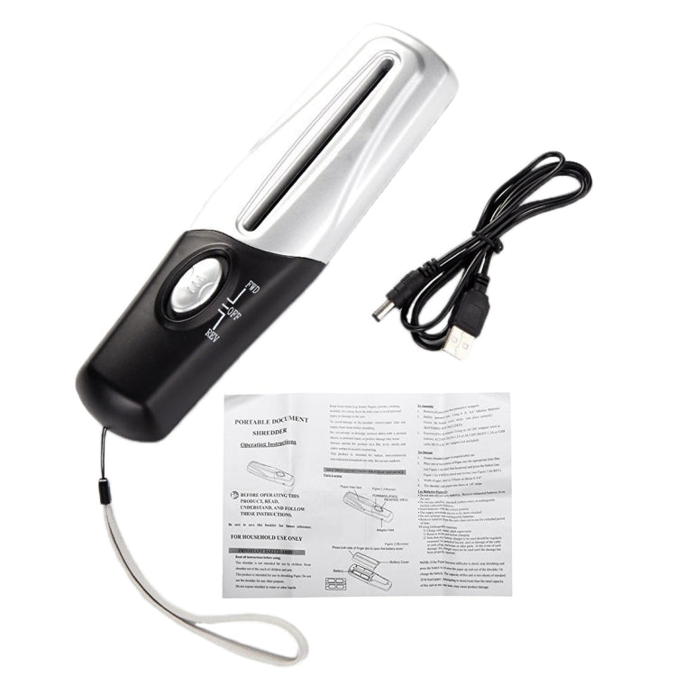 USB Powered Handheld Paper Shredder, Size: 24 x 6 x 4cm