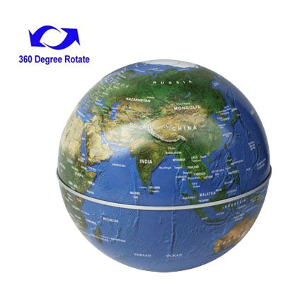 Fashion The Rotating Globe Stereo Decorations(Blue)