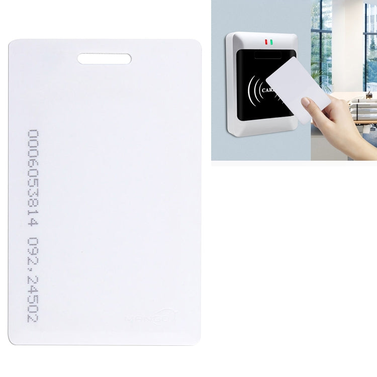 10PCS EM ID Card TK4100/EM4100 125KHZ Thick Card Access Control System Card for Access Control Time Attendance(White)
