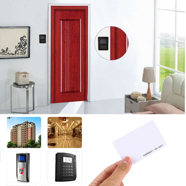10 PCS EM ID Card TK4100/EM4100 125KHZ Ultra Thick Card Access Control System Card for Access Control Time Attendance(White)