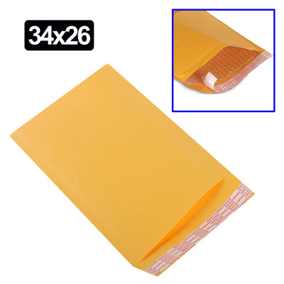 Self Seal Kraft Bubble Mailer Envelopes (34x26x0.5cm)(Yellow)