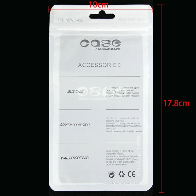 100 PCS Transparent PVC Waterproof Dry Packing Bag Case Fishing Kayak Beach Snowboard Pouch for Mobile Phones, Outer Size: 18cm x 10cm, Inner Size: 14.4cm x 9cm