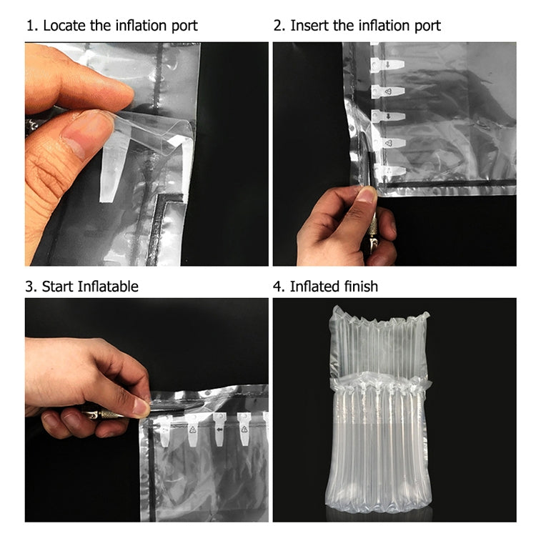 100 PCS Air Volumn Cushion Bag Packing with Customized Logo & Design for Mobile Phones & Spare Parts & Gift Box Package, Size: 34x24x1.5cm