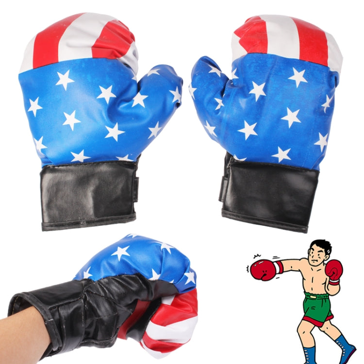 PU Leather American Flag Boxing Gloves