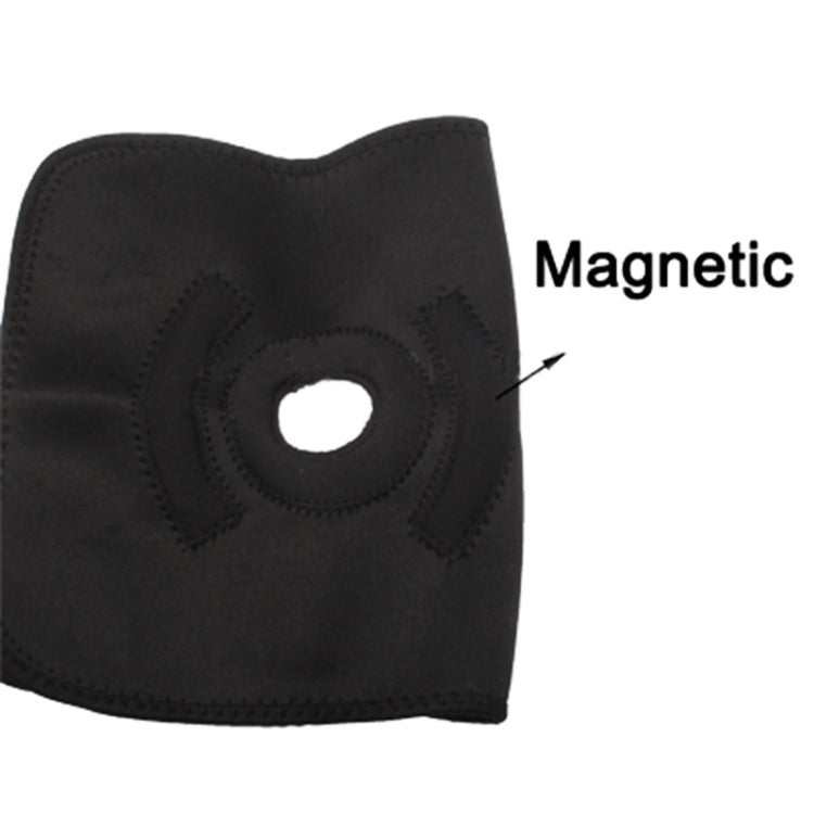 Adjustable Single Magnetic Treatment Cut-out Stretchy Knee Shield Support Protector Gear