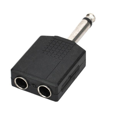 5 pcs 6.35mm Male to Dual Female Splitters