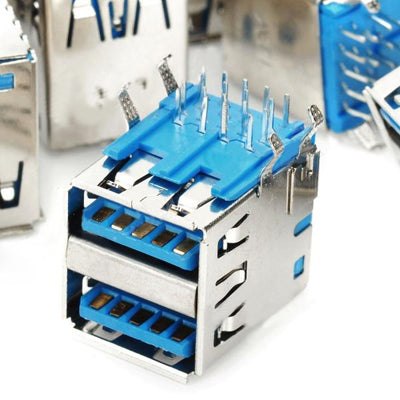 10 pcs Dual USB 3.0 Female Socket Connector
