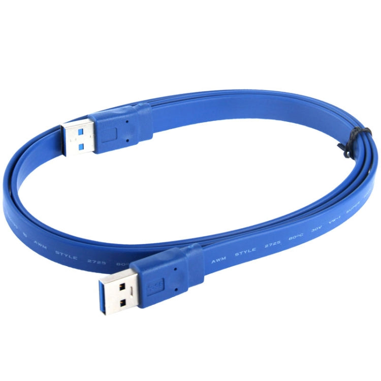 Noodle Style USB 3.0 A Male to A Male (AM-AM) Cable, Length: 1m