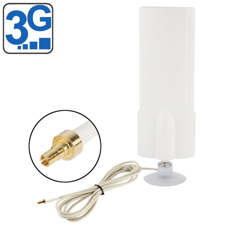 High Quality Indoor 30dBi CRC9 3G Antenna, Cable Length: 1m, Size: 20.7cm x 7cm x 3cm(White)