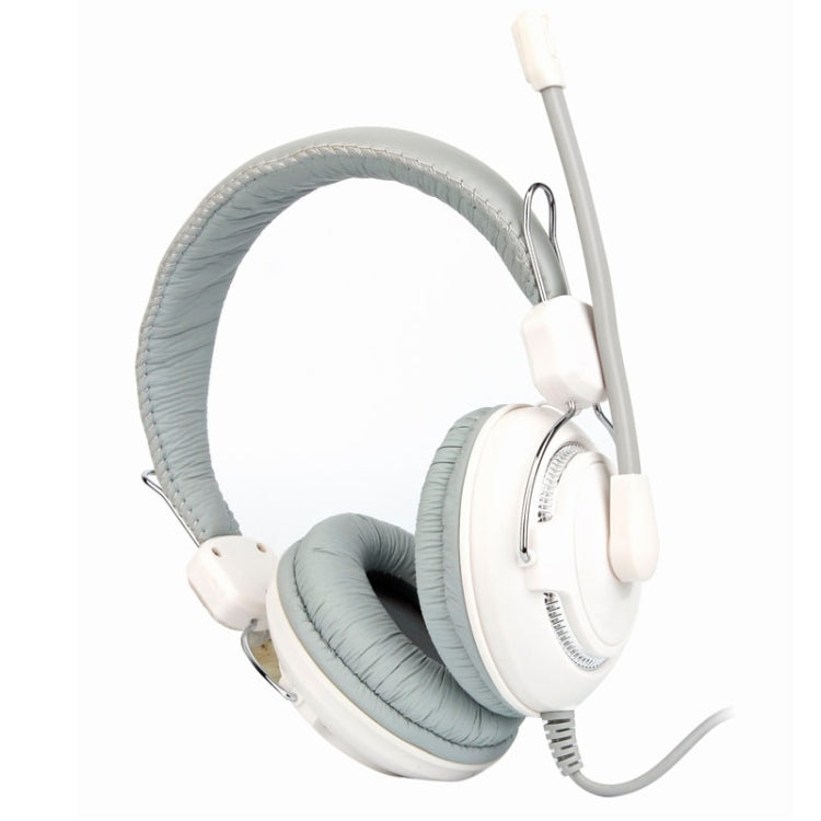 Universal Stereo Headset with Mic for Computer, Cable Length: about 2m (White + Grey)