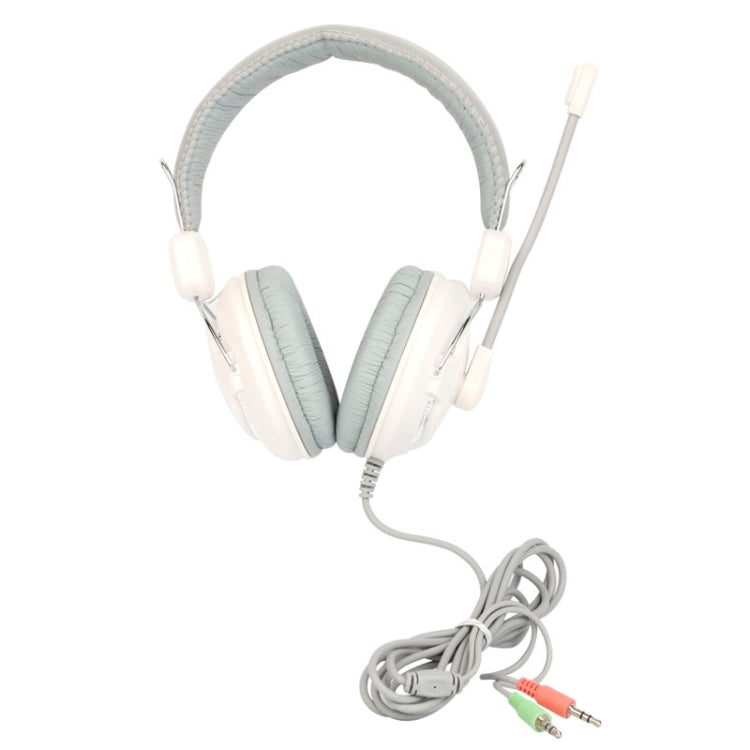 Universal Stereo Headset with Mic for Computer, Cable Length: about 2m (White + Grey)