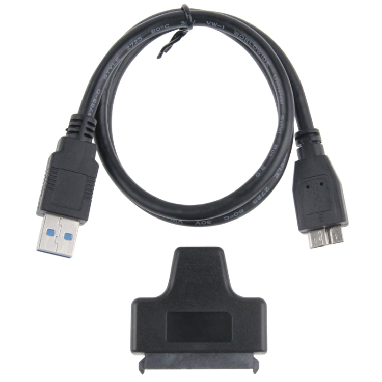 USB 3.0 to SATA 22 pin 2.5 inch Hard Disk Drive Adapter Cable, Length: about 55cm