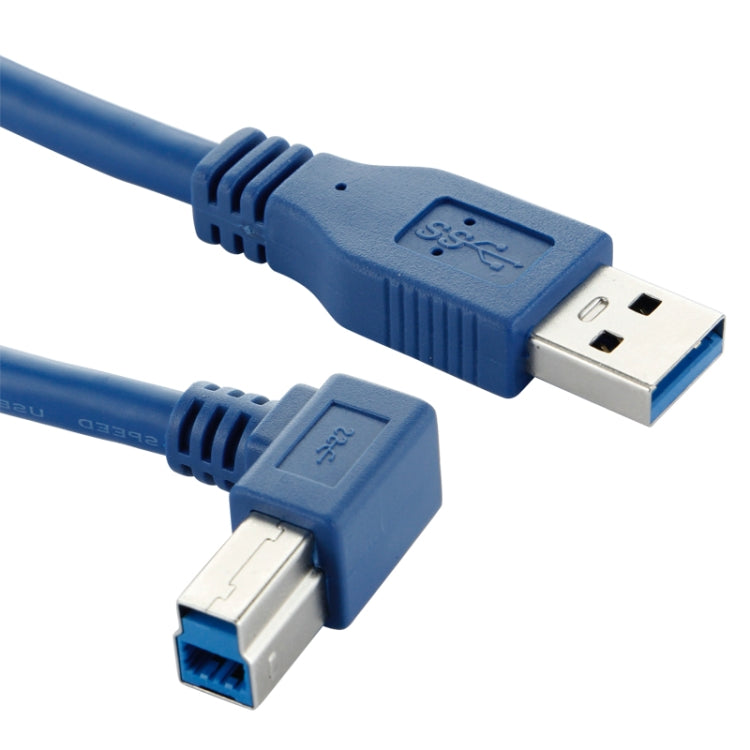 Right Angle Shape Printer Cable AM-BM USB 3.0 Adapter Cable, Length: 60cm