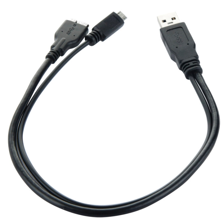 USB 3.0 AM to USB 3.0 Micro B and USB 2.0 Micro B Cable, Length: 35cm