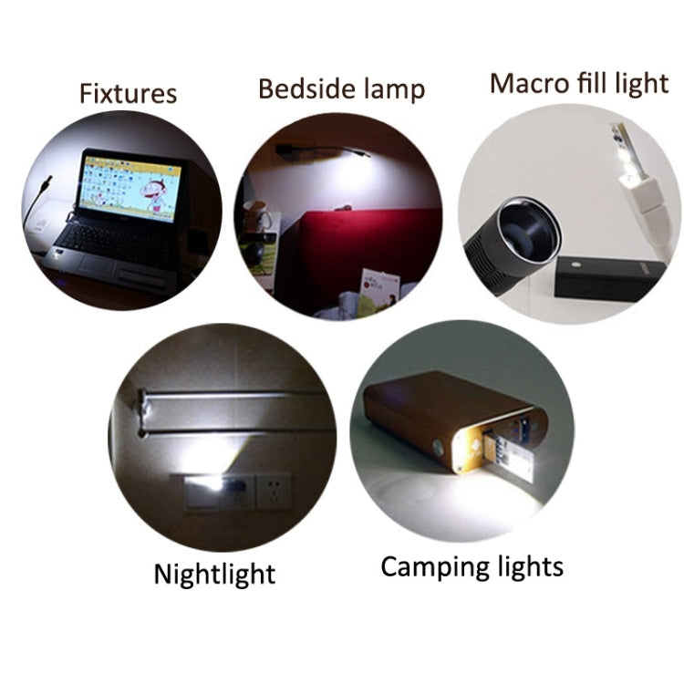 Portable Double Sided USB Touch Light with 6pcs LED