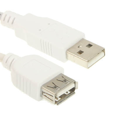 USB 1.1 AM to AF Cable, Length: 5m(Transparent)