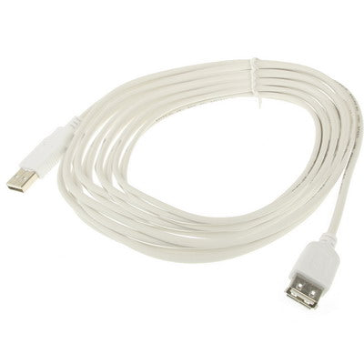 USB 1.1 AM to AF Cable, Length: 5m(Transparent)