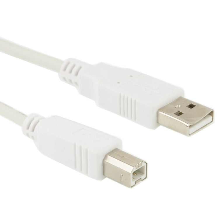 USB 1.1 AM to BM Printer Data Cable, Length: 3m(White)