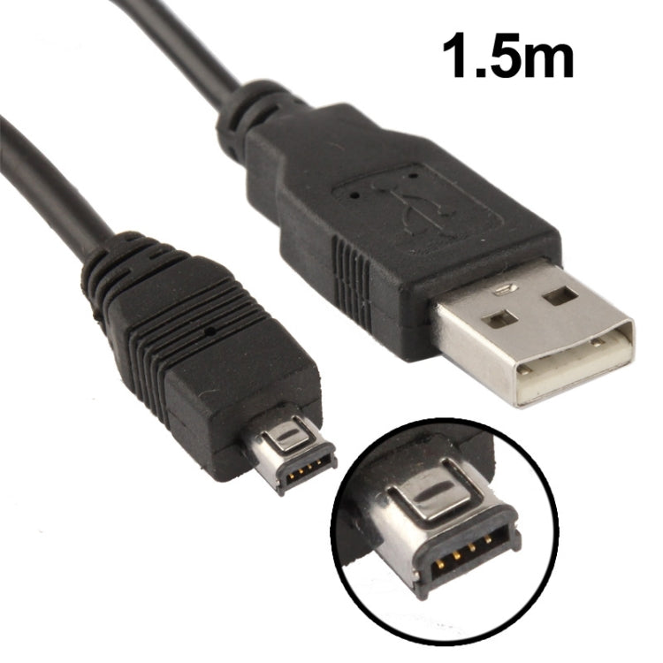 USB 1.1 AM to Mini 4Pin USB Cable, Length: 1.5m