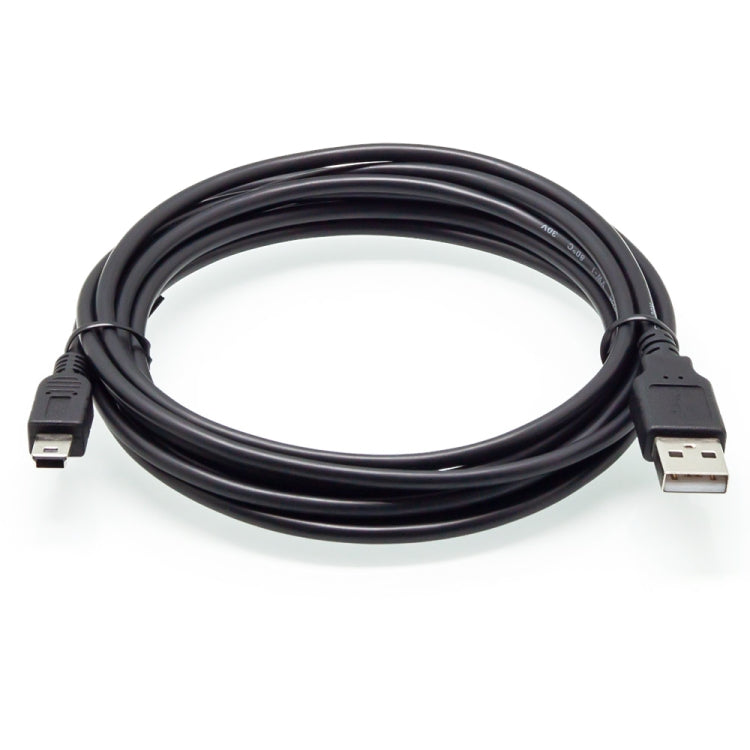 USB 2.0 AM to Mini 5pin USB Cable, Length: 1.5m(Black)