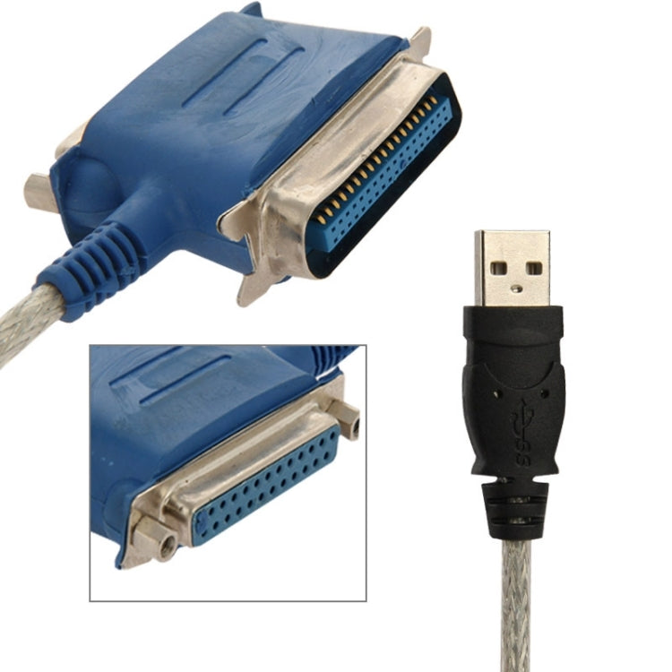 High Quality 2 in 1 USB 2.0 Print/Parallel Converter, Cable Length: 1.5m(Blue)