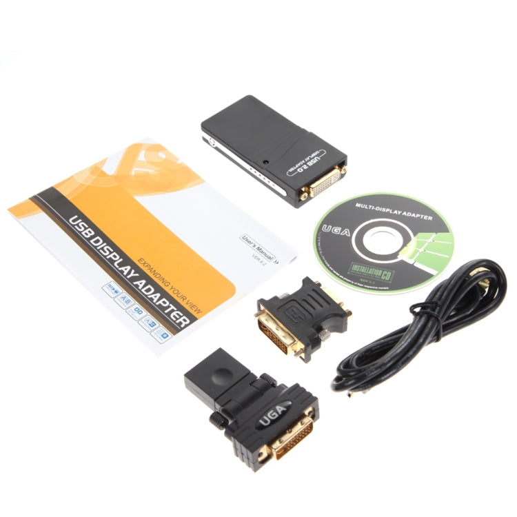 USB 2.0 to VGA, DVI, HDMI Adapter