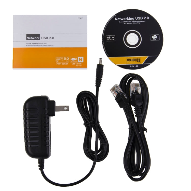 Networking USB 2.0 LPR Print Server (Share LRP Printers, USB Devices Over Wired Ethernet or a Wireless Networking)(Black)