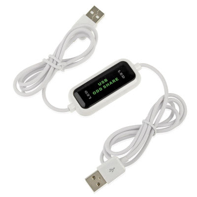 High Speed USB 2.0 ODD Share Link Cable, PC to PC Optical Disc Drive Share, Plug and Play, Length: 165cm