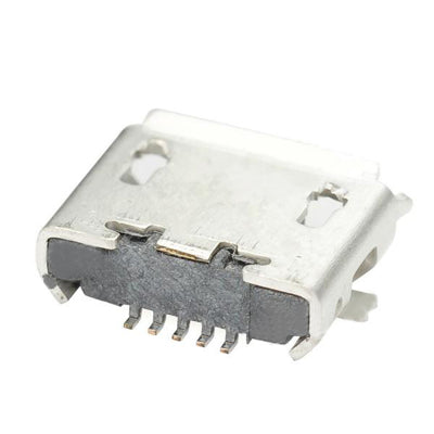 Micro USB 5-Pin Female SMT Socket Connector (20 Pcs in One Package, the Price is for 20 Pcs)(Silver)