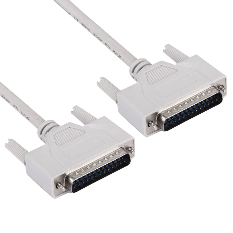 RS232 25 Pin Male to 25 Pin Male Cable , 1.5 meter 25C(White)