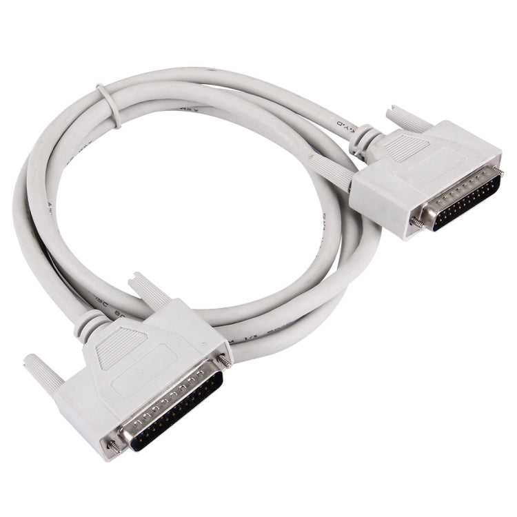 RS232 25 Pin Male to 25 Pin Male Cable , 1.5 meter 25C(White)