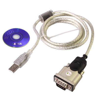 USB 2.0 to RS-232 Male Cable, Length: 1.5m