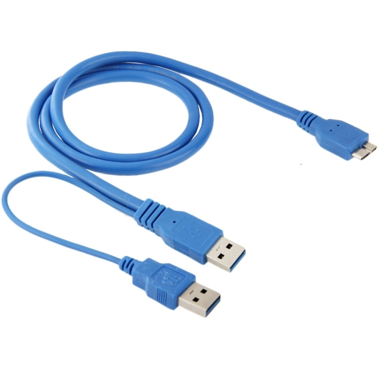 Dual A to Micro-B USB 3.0 Y Cable, Cable Length: 50cm