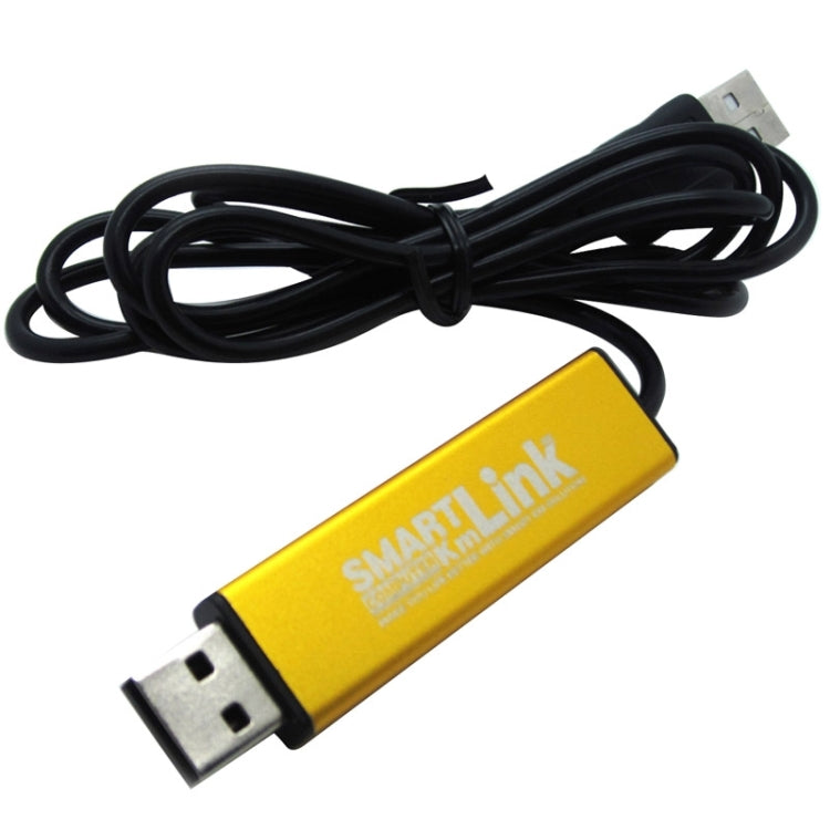 A820 USB Intelligent Computer Data Link, Support File Sharing & High Speed Data Transmission & Keyboard and Mouse Operation Device, Length: 110cm (Yellow + Black)