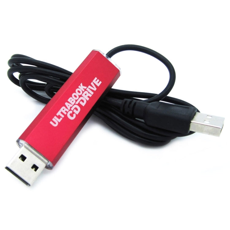 A830 USB External Drive Bridge Recording File Transfer Notebook CD-ROM PC Drive Connector, Length: 110cm (Red + Black)