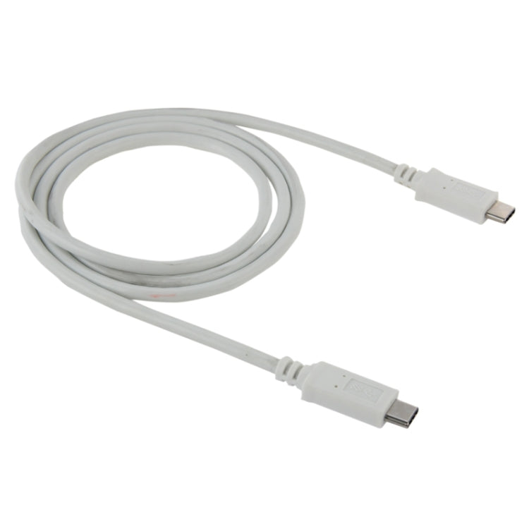 1m USB-C / Type-C 3.1 Male to Male Data Cable for Samsung Galaxy S8 & S8 + / LG G6 / Huawei P10 & P10 Plus / Oneplus 5 and other Smartphones (White)