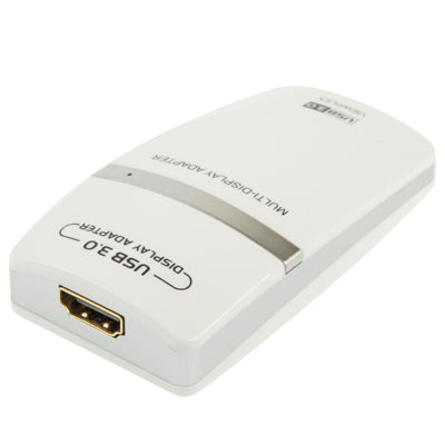 USB 3.0 to HDMI / DVI / VGA Graphic Adapter, Support Full HD 1080P, Expandable up to 6 Display Units(White)