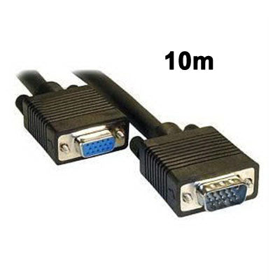 10m Normal Quality VGA 15Pin Male to VGA 15Pin Female Cable for CRT Monitor